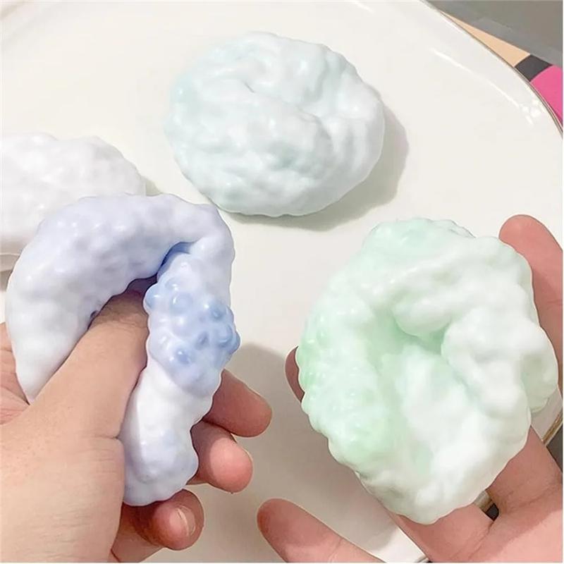 Shapeable Vacuum Squishies Sand Ball Grape Stress Ball Stress Relief Noisy Ball Desktop Squeezing Soothing Toy Birthday Gift #TTMN