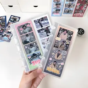 Clear Photo Booth Frames Album for 2x6 Inch Photo Strips – 20 Pages Wedding Photo Booth Album & 2 x 6 Bookmark Holder, Aesthetic Memory Book for Parties & Special Events