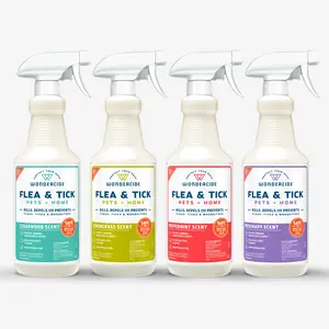Flea & Tick Spray for Pets + Home with Natural Essential Oils Flea & Tick Spray for Pets + Home with Natural Essential Oils