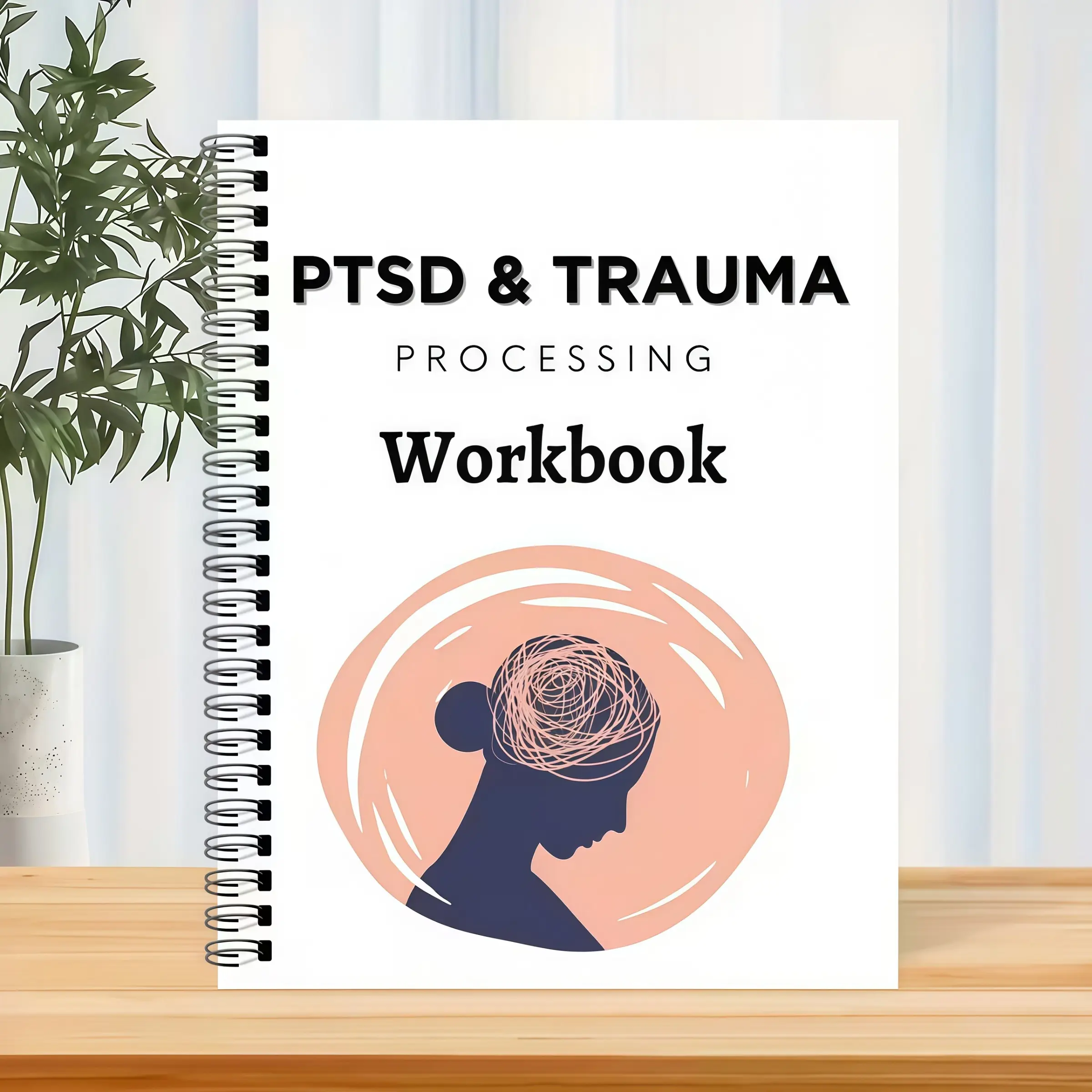 Ptsd Trauma Stress Disorder & Trauma Processing Workbook, Self-Help Guide for Coping Strategies, Mental Health Resources for Patients & Therapists, Spiral Bound Planner