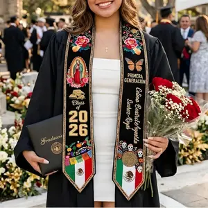 Custom Graduation Stole 2026, Personalized High School Class of 2026 Sash, First Generation Graduate Gift, Mexican Graduation Stole 2026 Graduation Stole