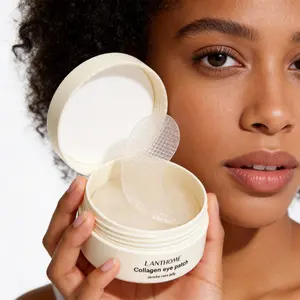 Collagen Peptide Eye Patches for Wrinkles & Fine Line with Jericho Rose Jelly, 60 Count, Korean Skin Care ，Anti Aging, Fine Lines Treatment, Moisturizing, Wrinkles Treatment