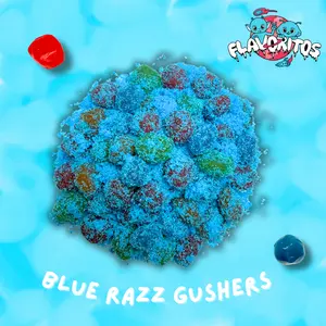 Flavoritos, Blue Raspberry Sour Gushers - Sour and Sweet Candy Snack