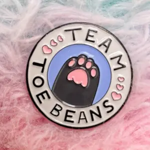 Team Toe Beans Pin