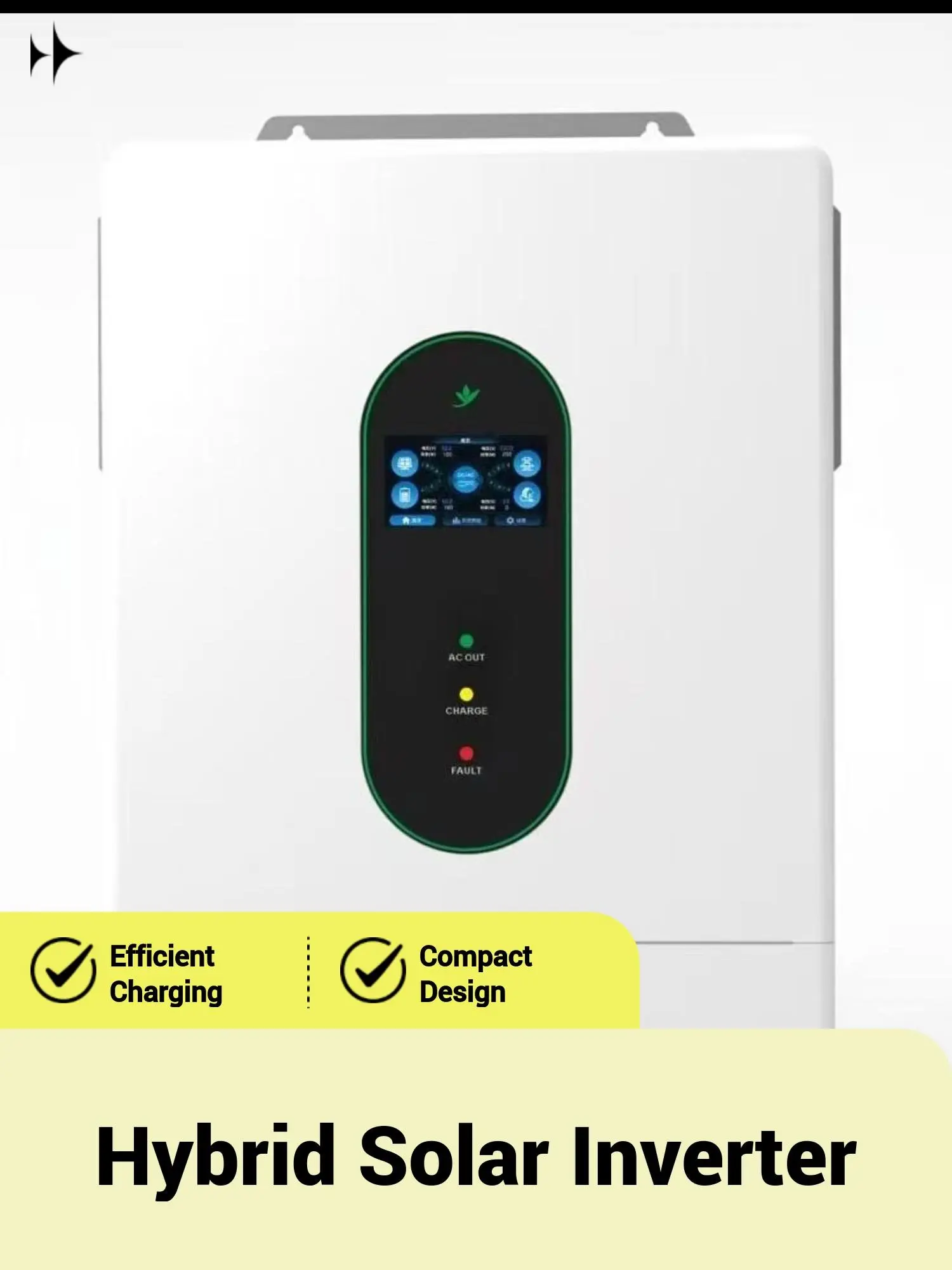 [EVSOLAR] 12000W DC48V to 110V/120V or 220V/240V Split Phase Hybrid Solar Inverter, 18000W PV Input & 250A Fast Charge, 120V/240V Off-Grid System, 2 MPPT, WiFi Monitor, 6-Unit Parallel, UL Listed for Home Battery Backup (Li-ion/Lead Acid)