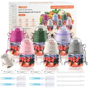 PRASKY 27oz Portable Blender ,Family Gift Box Juicer & Smoothie Maker,USB-C Rechargeable, 70W Power, Dishwasher Safe,Perfect for Gym,Travel, Kitchen