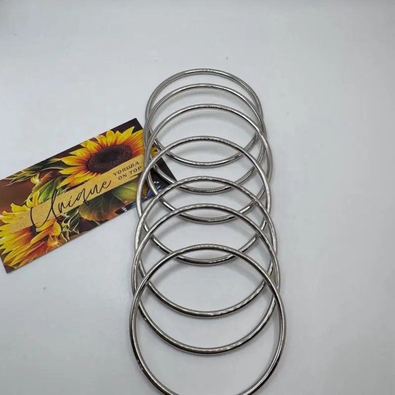 Yemaya Bangles . Set of 7 Yemaya bangles. Stainless steel material. High quality .