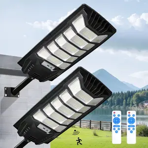 BAYSQUIRREL Solar Street Lights Outdoor, 6500K  Motion Sensor Lights, Security Lights,Motion detection,3 lighting modes,IP66 Waterproof, Solar Lights with Infrared Remote Control for Yard, Entryway Garage, Porch 2 Pack,Feb Faves,Weekly picks