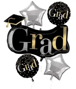 Graduation Celebration Foil Balloon Bouquet - "Class Dismissed"