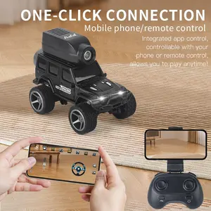 1:64 Scale Remote Control Alloy Mini Climbing Car, Supports Phone APP & Radio Control, Fpv Racing Car, Low Voltage System, Requires Aaa Batteries