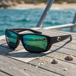Costa Del Mar Sunglasses for Men - Fantail Mens Polarized Sunglasses, UV Protection for Fishing, Boating & Beach 580G Size 59