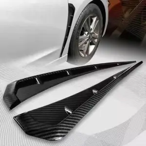 Car Shark Gill Fake Side Air Vent Modification TPU Car Fender Decal Carbon Pattern Body Decoration Decal for Trendy Car Enthusiasts