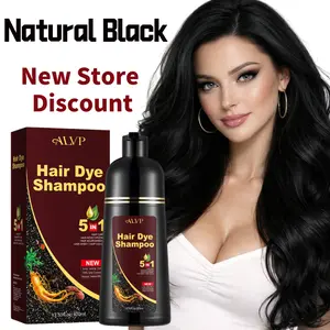 ALVP 2026  Shampoo 5 In 1 Herbal Wine Red Color Shampoo For Women & Men Covers 100% Grays Long Lasting Nourishes Scalp