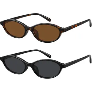 FOZONO Retro Oval Small Cat Eye Sunglasses for Women | Trendy Shades UV400 Protection