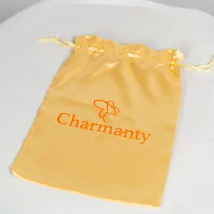Charmanty Silk Drawstring Pouch, 1 Count