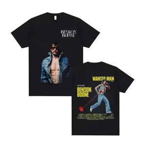 Benson Boone Wanted Man Tour 2026 Live Performance Graphic Shirt Pop Singer Concert Merch for Fans Festival Outfit Gift Shirt For Men Women