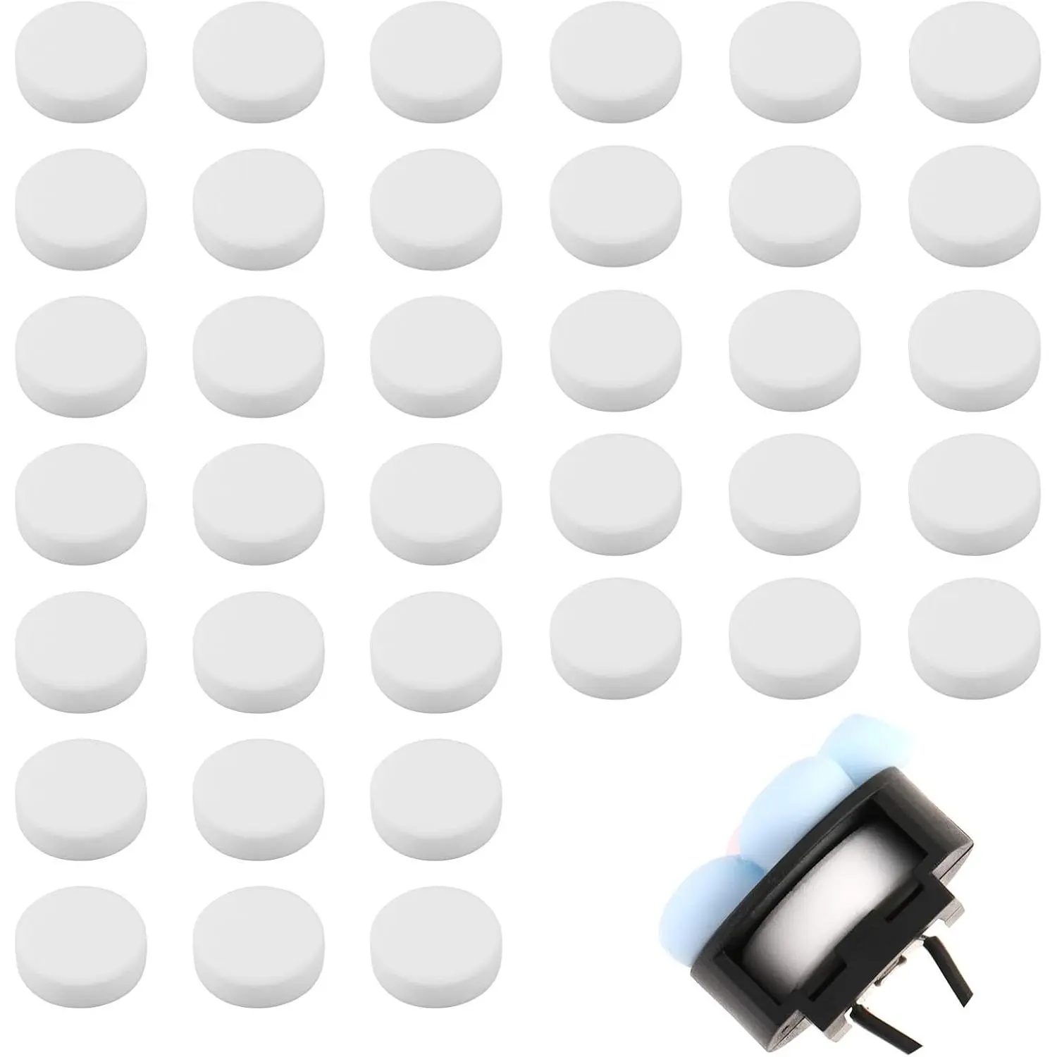 60 count  Air Vent Clip Replacement Pads Unscented Essential Oil Perfumes Refill Pads for  Air Freshener Clips Diffuser 17mm White Refill Replacement for Custom