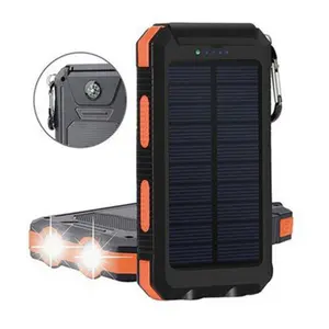 Solar Charger Power Bank 16,800mAh\27000mAh Wireless Portable ChargerwithBuilt-in USB Cables 3.0A,5 Outputs & 2 Inputs for Smartphone,Best Christmas Gifts Water Proof Protection
