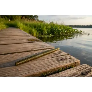 5″ Stick Worm Bass Bait watermelon red flake– 8 pkg Hand-Poured Soft Plastic | Grass line Baits