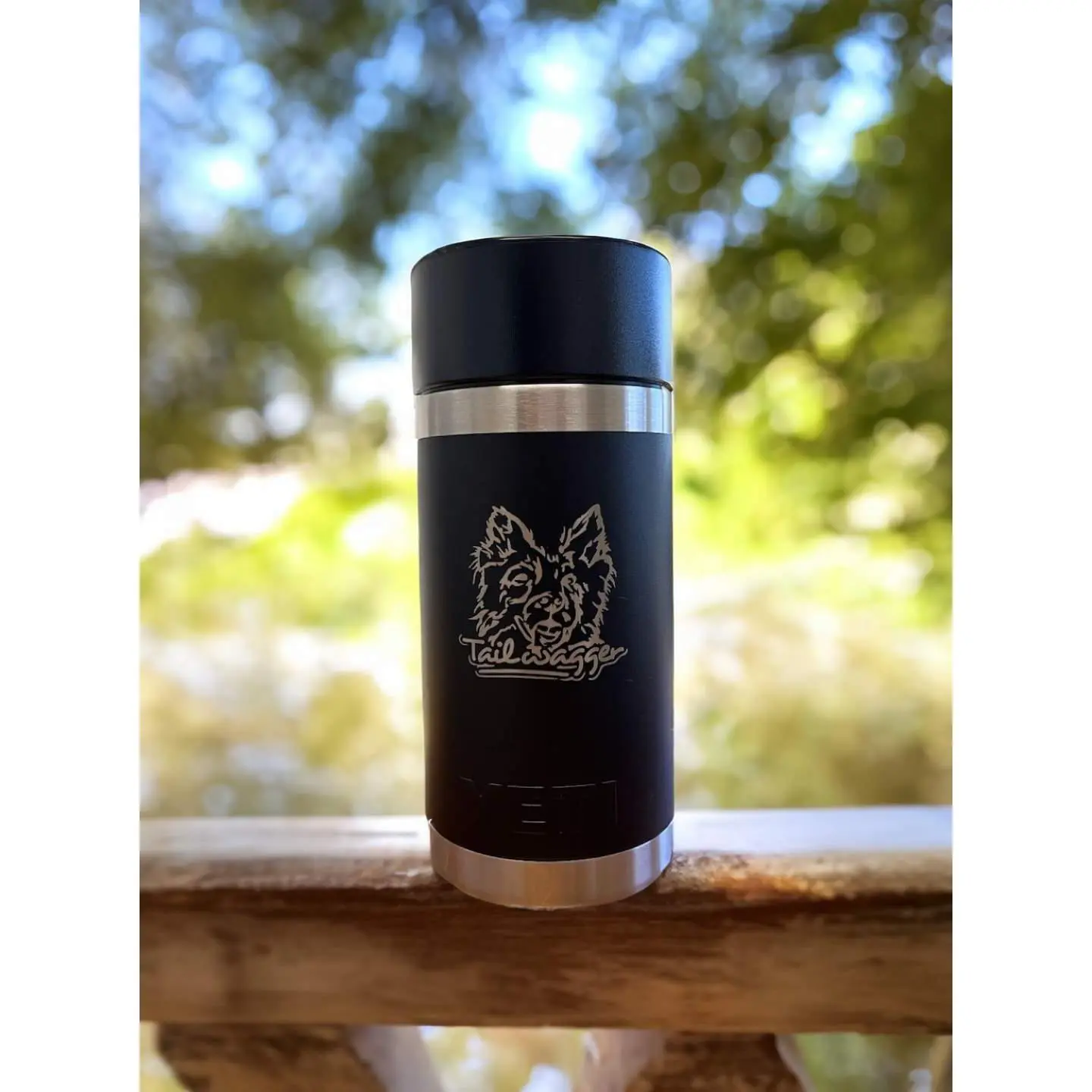Tailwagger-Engraved YETI Rambler 12 oz Bottle with Hotshot Cap