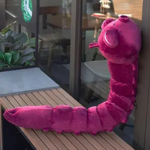 Long Worm Plush Toy Cute Monster Worm Huggable Stuffed Animal Kawaii Room Decor Birthday Gift Idea for Fans