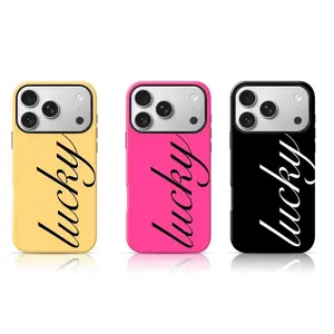 Hot Pink Cursive Text Phone Case, Minimalist Aesthetic Shockproof Protective,For iPhone 17 Pro Max 16 15 14 13 12 11 for Samsung S21 S22 S23 S24 S25 Phone Case,Gift for him and her,Phone Accessories