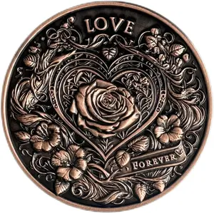 Love Coin Collection Challenge Coin: Unique Memento and Pocket Token Gift to Inspire and Make Him/Her Lucky - Perfect Commemorative Gift to Show Your Love and Appreciation