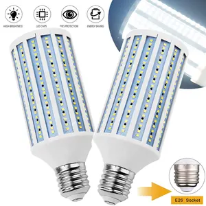2 Pack LED Corn Light Bulb,3000 Lumen 6500K Cool White Daylight, 50W LED Corn Lamp,E26/E27 Ceiling Fan Corn Lighting for Indoor Outdoor Warehouse Garage Basement Backyard Factory Barn Workshop