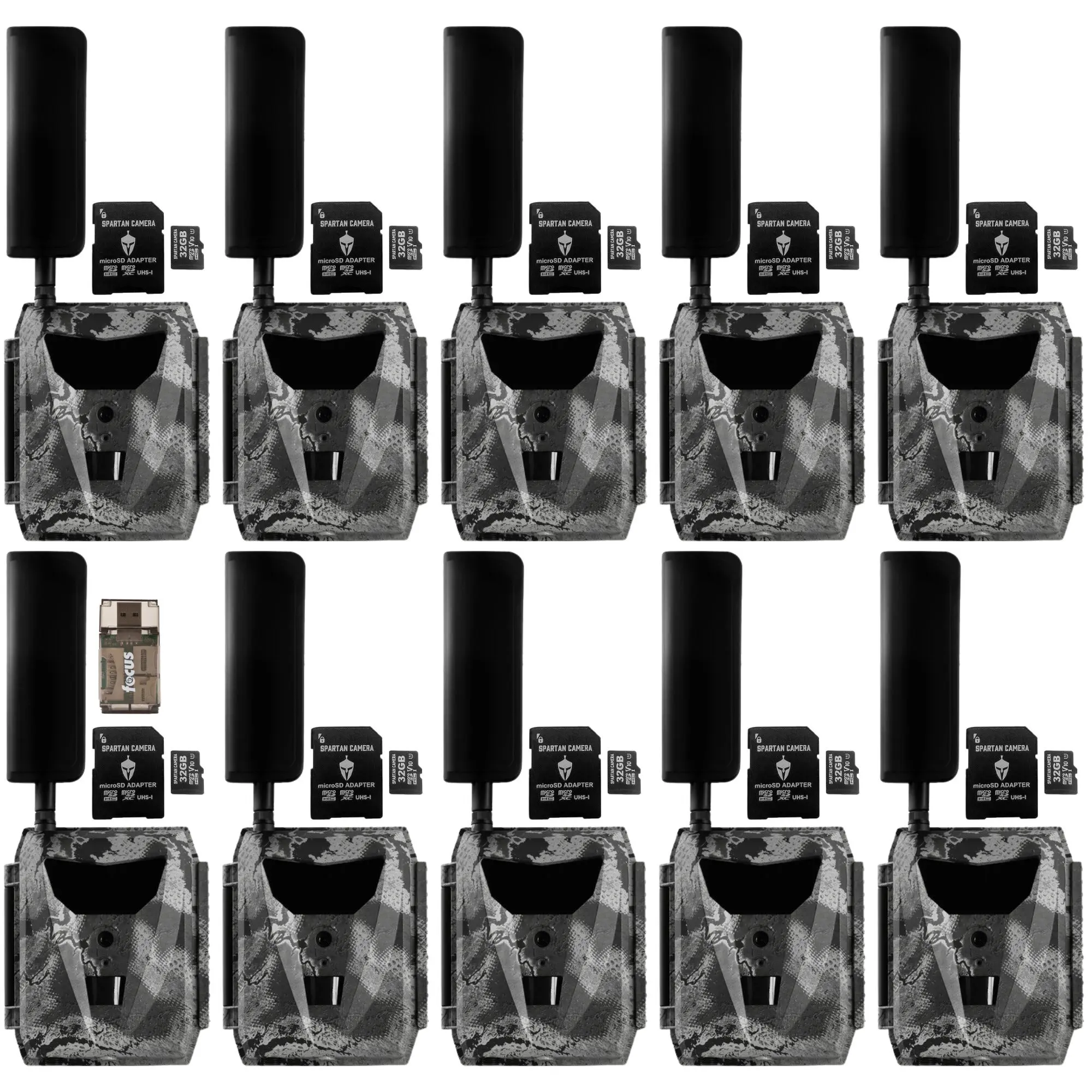 Spartan GoLive 4G/LTE Live Streaming Trail Camera 10-Pack Bundle