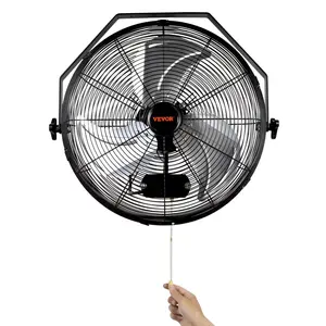 VEVOR Wall Mount Fan,  , 2 PCS 18 inch Manual 360-Degree Tilt Adjustment, 3-speed High Velocity Max. 4000 CFM Industrial Wall Fan for Indoor, Commercial, Warehouse, Workshop, Basement, Garage