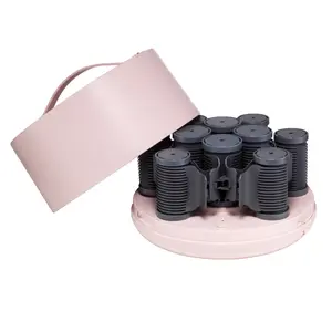 Ceramic Thermal Hot Rollers 10 Piece Set - For All Hair Types & Textures, Perfect for Curls & Waves Case Haircare
