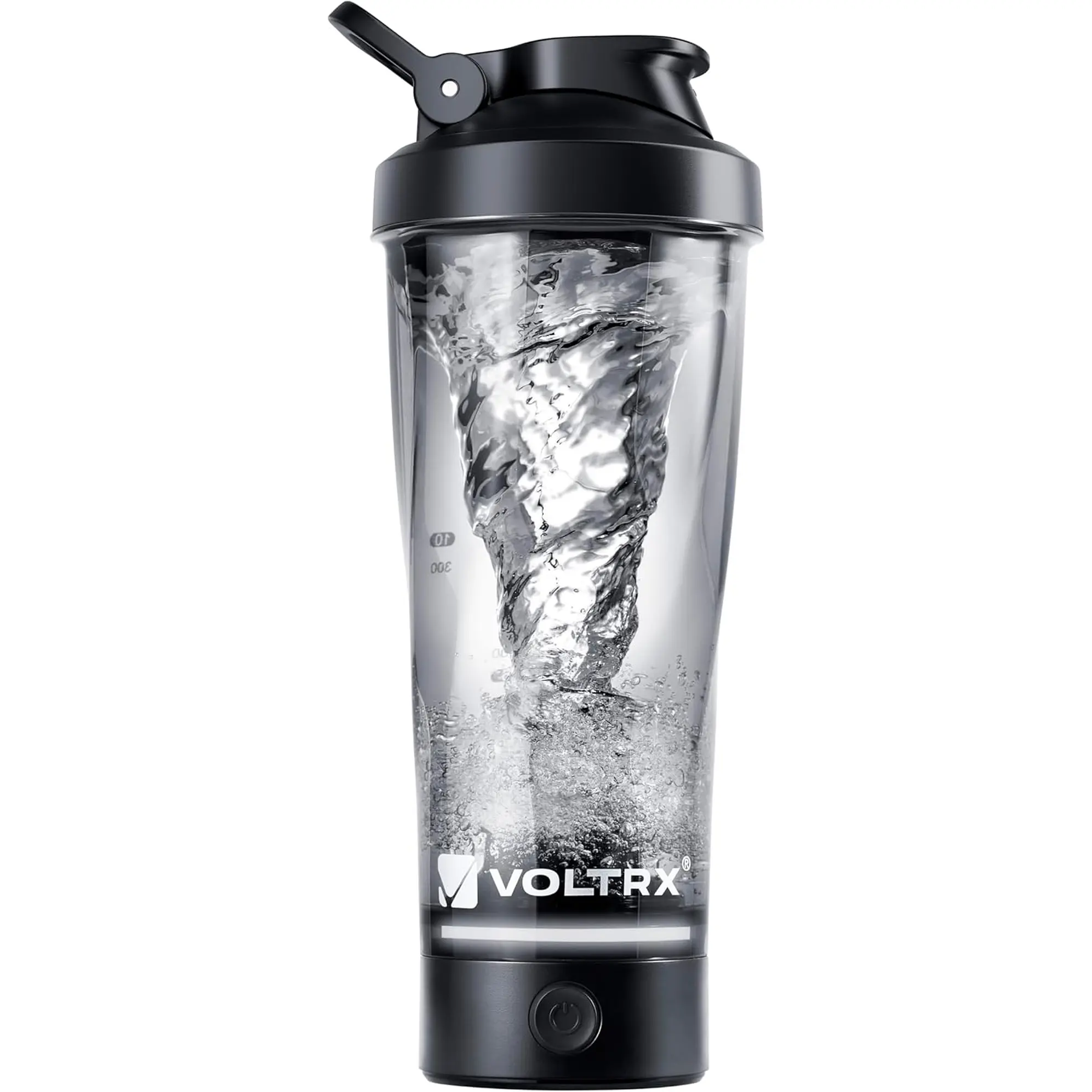 VOLTRX Vortexboost Electric Shaker Bottle, USB C Rechargeable Protein Shake Mixer, Shaker Cups for Protein Shakes and Meal Replacement Shakes, Bpa-Free, Made with Tritan, Black