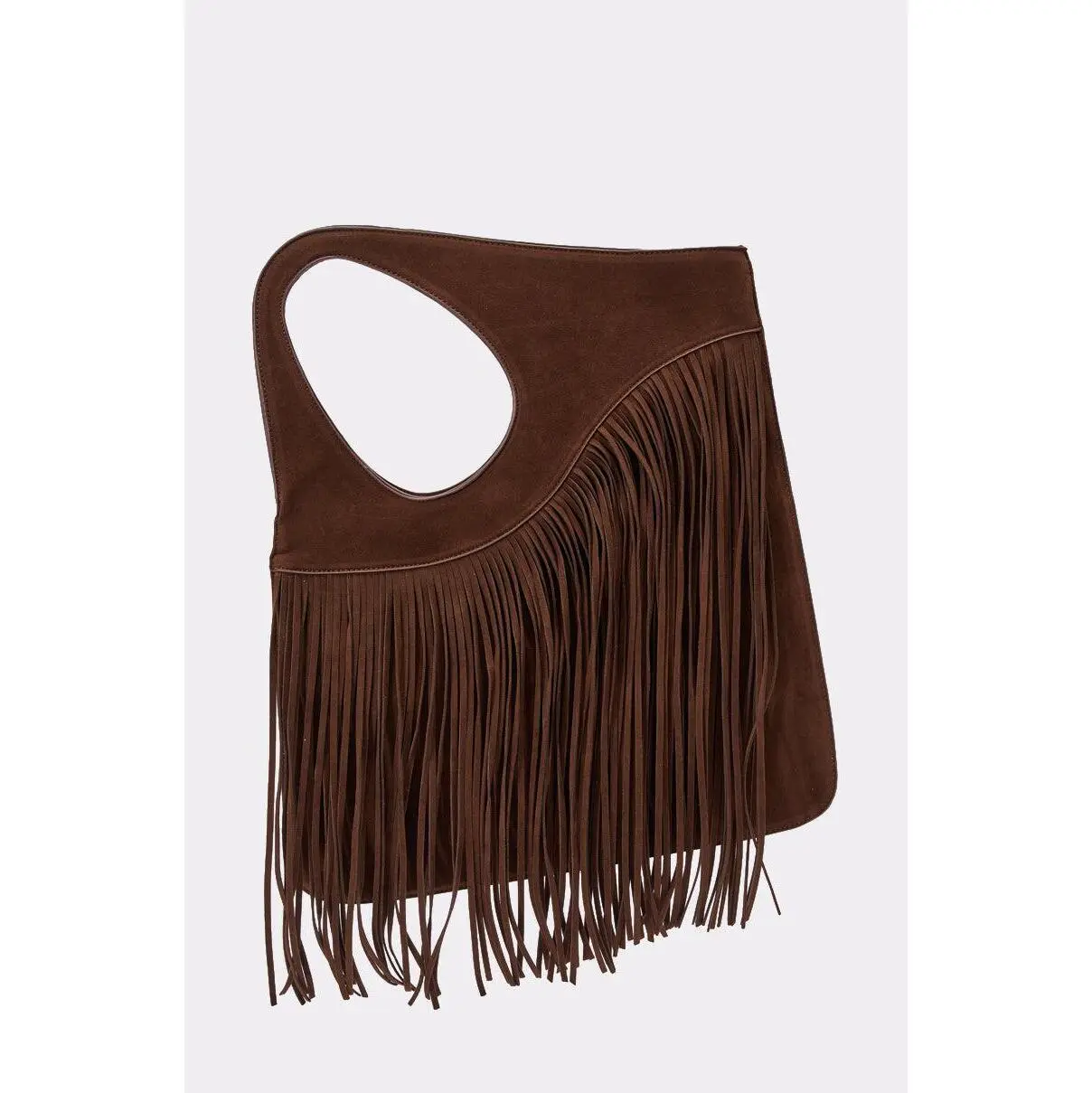 FRINGED OUT SHOULDER PURSE