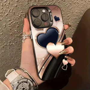 IMD Heart Print Phone Case Compatible with iPhone 17 17 Air 16 Pro Max, 15 Pro Max, 14, 13, 12, 11, XS, XR, X, 7, 8, Mini, Plus, Pro Max, SE; Perfect Gift for Girlfriend, Boyfriend, Friend, or Even Yourself on Various Holidays or Birthdays