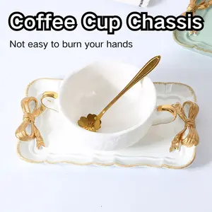 Decorative Tray  Necklaces,  Bracelets Decorative Plate Cosmetics  Organizer Retro Design Bow Decor Resin Plate ,  Earrings,Coquette Room Decor Resin Aesthetic, For Holding Small Jewelries,  Adorable Bow-Knot Trinket Dish Resin Jewelry Perfect