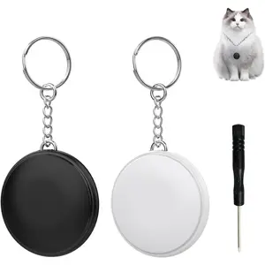 Bluetooth Tracker Only Compatible with Apple iOS MFi Certified Key Tracker for Car Keys,Wallet,Device Key Finder Locator with Sound GPS Tracker for Cats,2-Pack