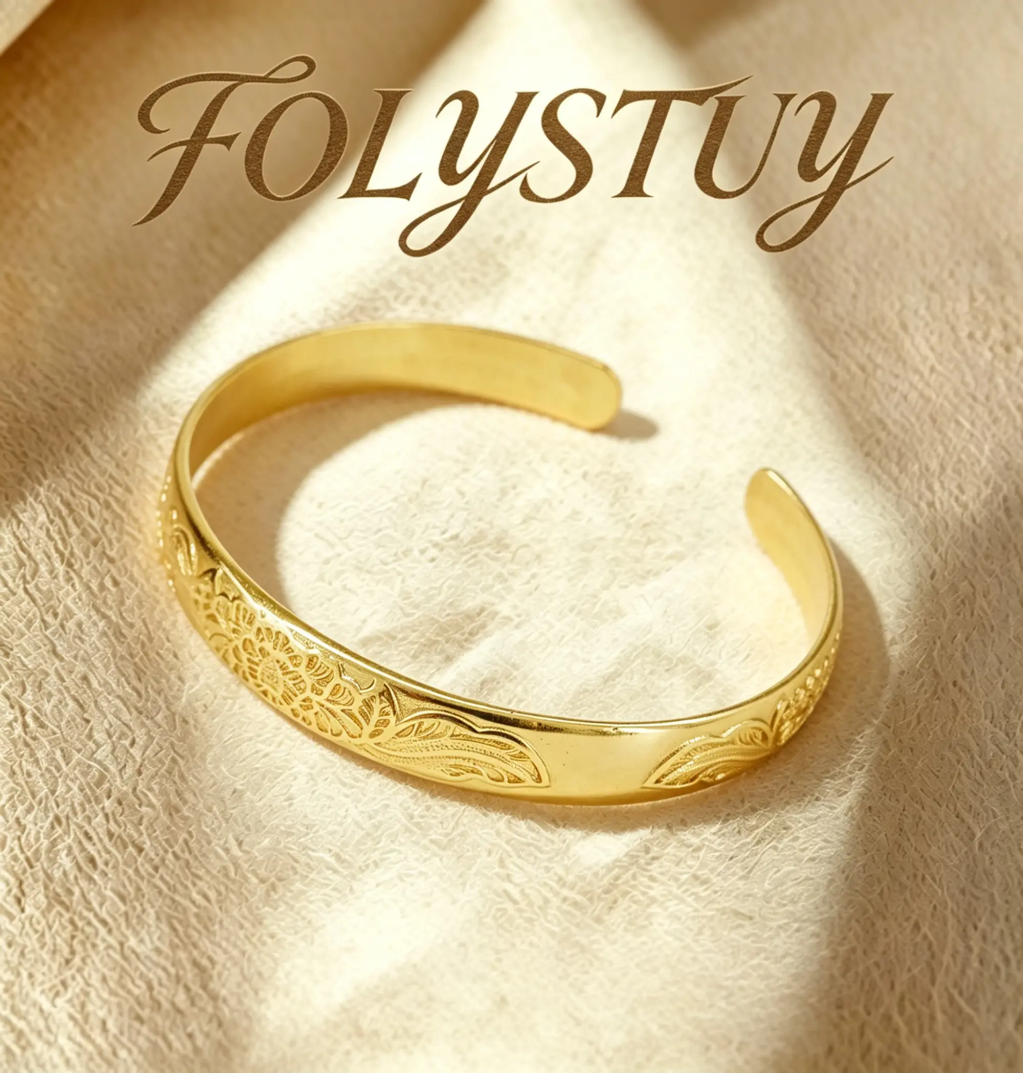 [Adjustable Lotus Bangle]【FOLYSTUY (YNT05)】Lotus Bangle Fashion Simple Design for Women & Men, Unisex, Fashion Trends