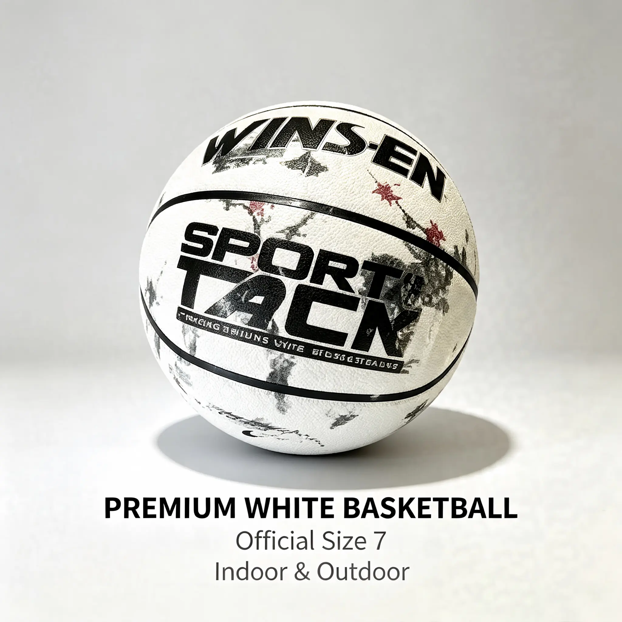 Trendy White Splash Pattern Basketball, Non Slip PU Leather Basketball, Unique Graffiti Art Basketball, Size 7 Indoor Outdoor Game & Daily Training Basketball Standard Indoor-Outdoor Basketball Net wall door