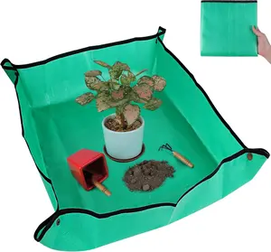 Repotting Mat for Indoor  Potting Soil Mix,   Repotting Tray, Potting Mat Gardening Tray for Indoor Potting  Cactus Orchid Pots (26.8" x 26.8")