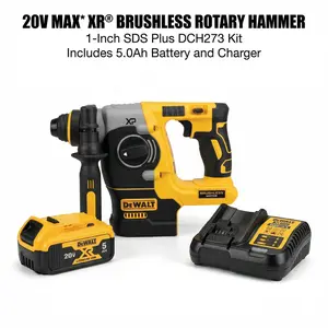 Dewalt DCH273 Rotary Hammer Drill Kit One Battery Charger Building Repair Electric Wrench Makita Charger