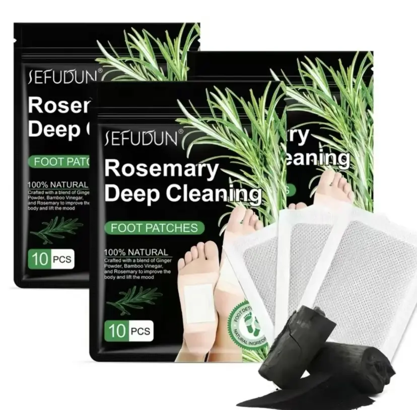 40PCS Natural Herbal Foot Detox Patches -GingerBamboo Deep Cleansing Pads for Stress Relief,Toxin Removal, Better Sleep