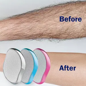 Unisex Hair Removal Tool, Body Hair Remover, Pain-Free Exfoliating Device, Reusable and Waterproof, Blue Gold Silver Colors, Designed to create smooth skin on the back, arms, and legs.Ideal Gift for Mother's Day