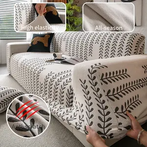 Bohemian Style All-Season Sofa Cover, Elastic Soft Comfort, Pet Friendly Anti-Slip Dustproof, Easy to Clean