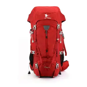 TANKYE 50L Hiking Backpack with Rain Cover Lightweight Waterproof Camping Essentials Bag for All Outdoor Adventures