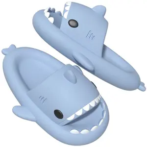 Shark Novelty Slippers Women's Cartoon Shark Novelty Slippers - Gradient Color Cloud Slides - Quick Drying Non-slip Casual Sandals - Indoor & Outdoor Sports Slippers for Men and Women - Women Shoes