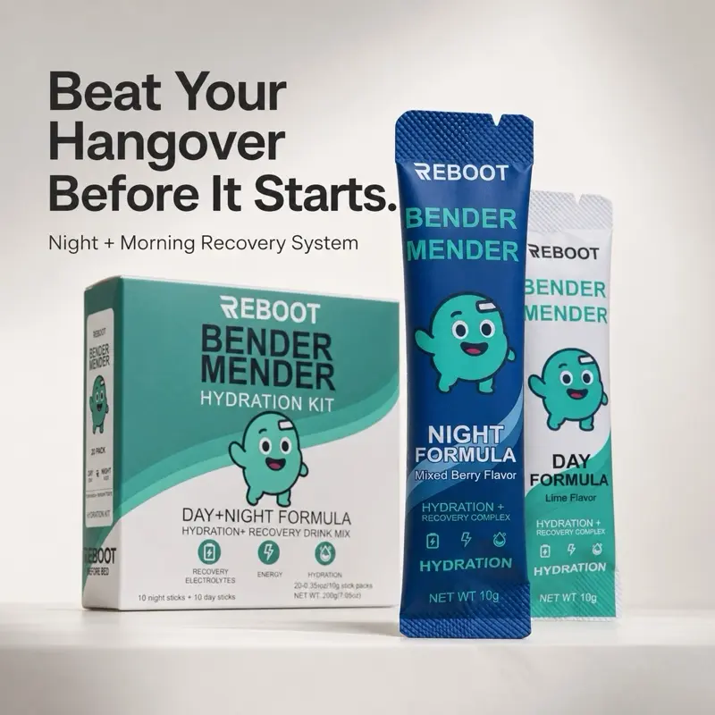 Reboot Hangover Recovery Kit | Night + Morning Hydration Sticks
