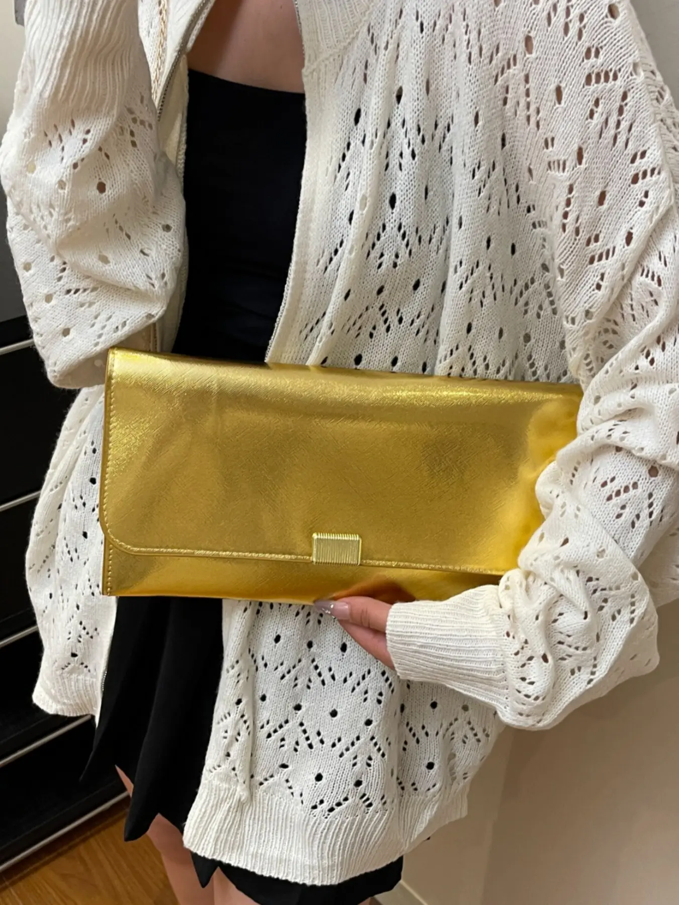 Women's Evening Handbag with Detachable Chain Strap, Elegant PU Leather Envelope Clutch, Perfect for Party, Wedding, Formal Events, Multiple Colors Available