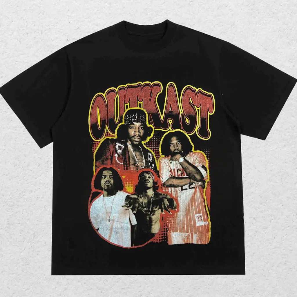 Outkast Vintage Bootleg Graphic Shirt André 3000 Big Boi Hip Hop Tee YC070807