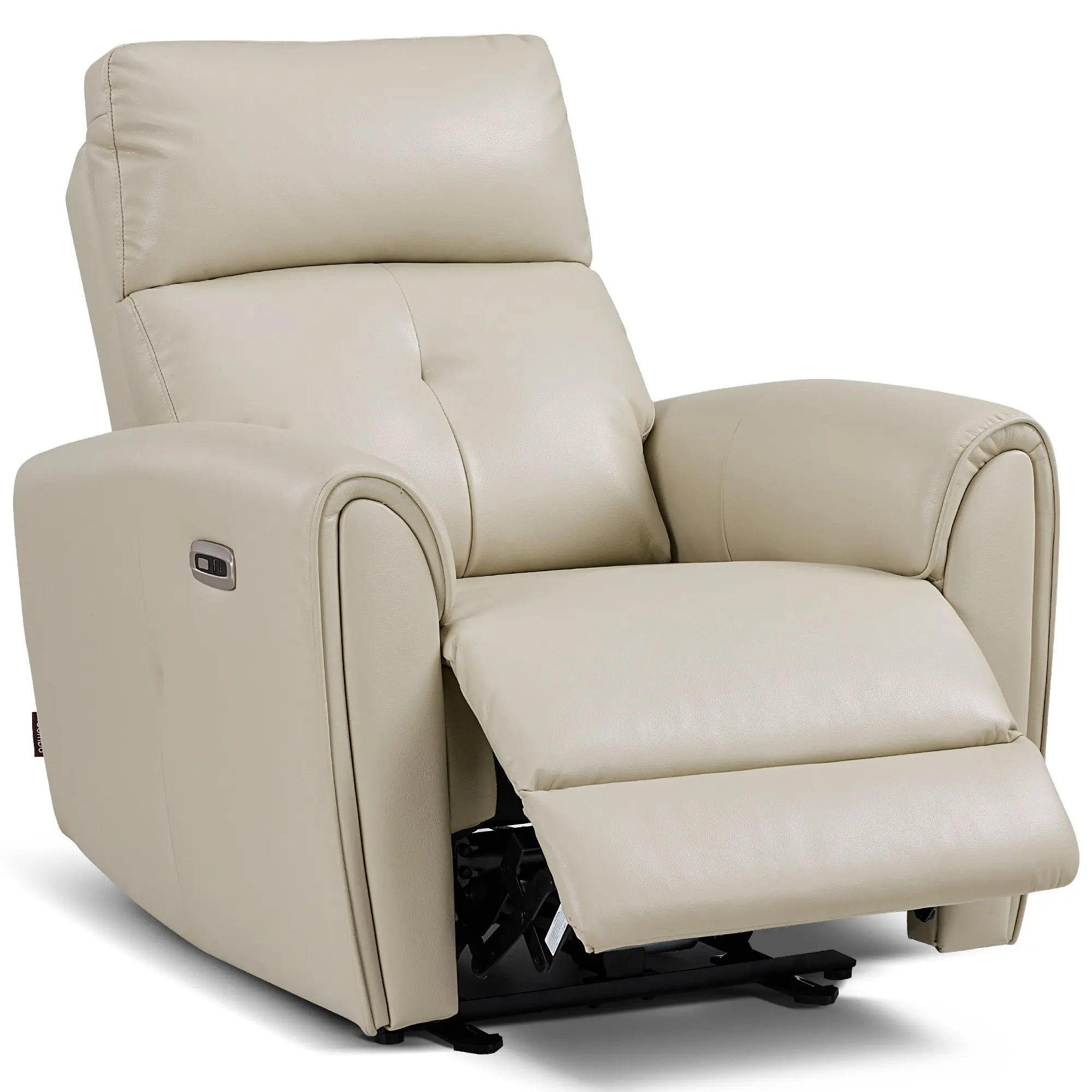 Adjustable 0-Wall Hugger Recliner Chair - Faux Leather PR699, Space-Saving Indoor Furniture for Small Spaces, Adjustable Recliner