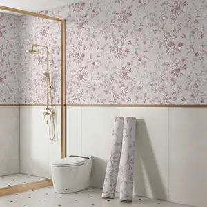 Peel and Stick Decorative Wallpaper - 23.62"x119" Large Single Sheet Pink Vintage Bohemian Self-Adhesive, Removable, Waterproof Vinyl Contact Paper, Easy DIY Decor for Living Room, Cabinets, Kitchen Furniture tiktokshopspringglowup